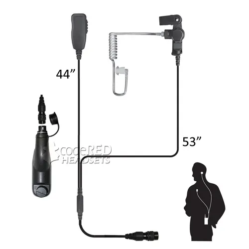 Code Red Headsets Investigator Two-Wire Microphone