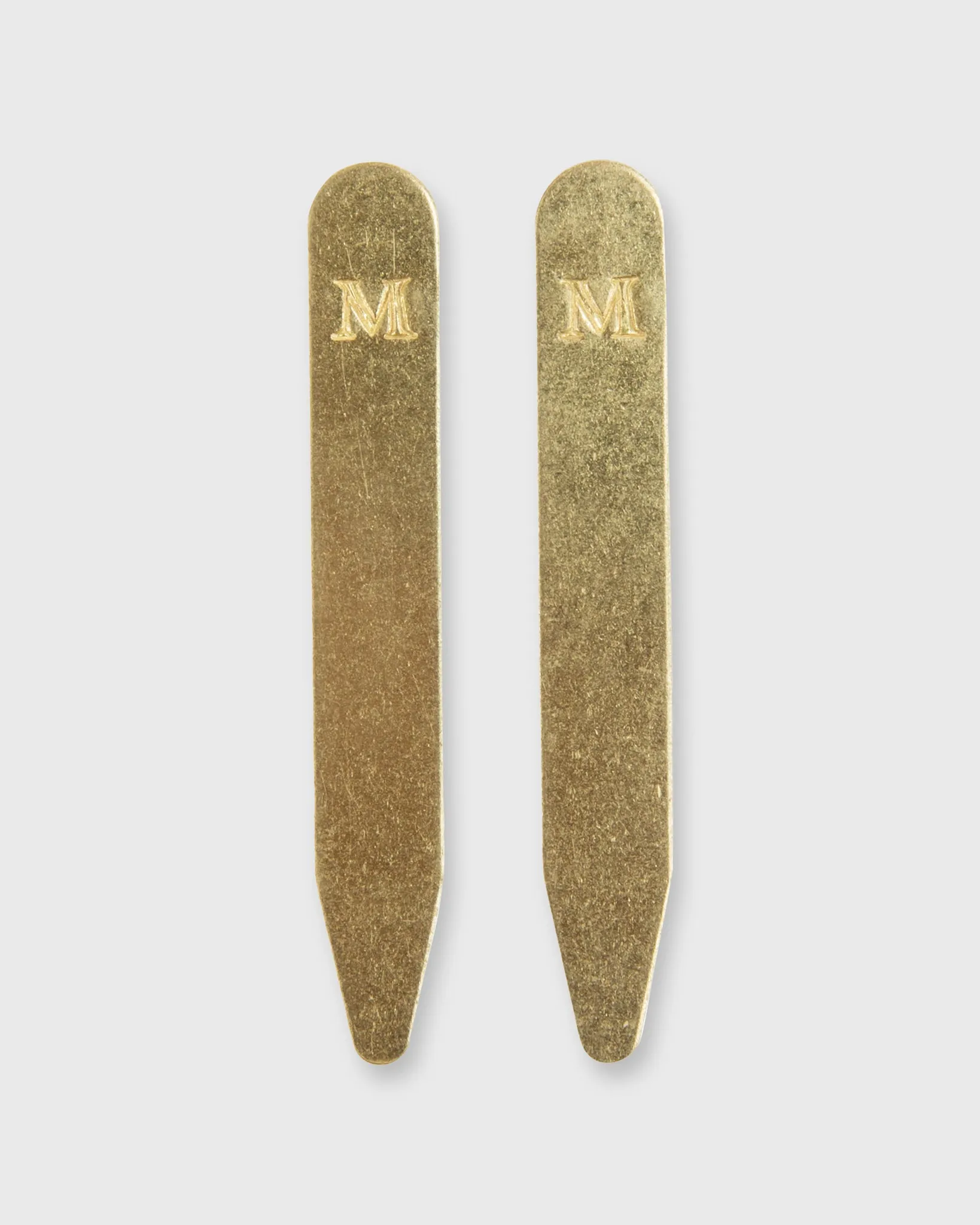 Collar Stays Set in Brass