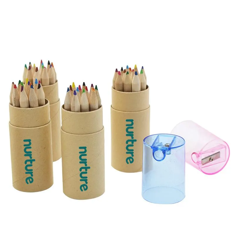 Colour Pencil And Pencil Sharpener Set