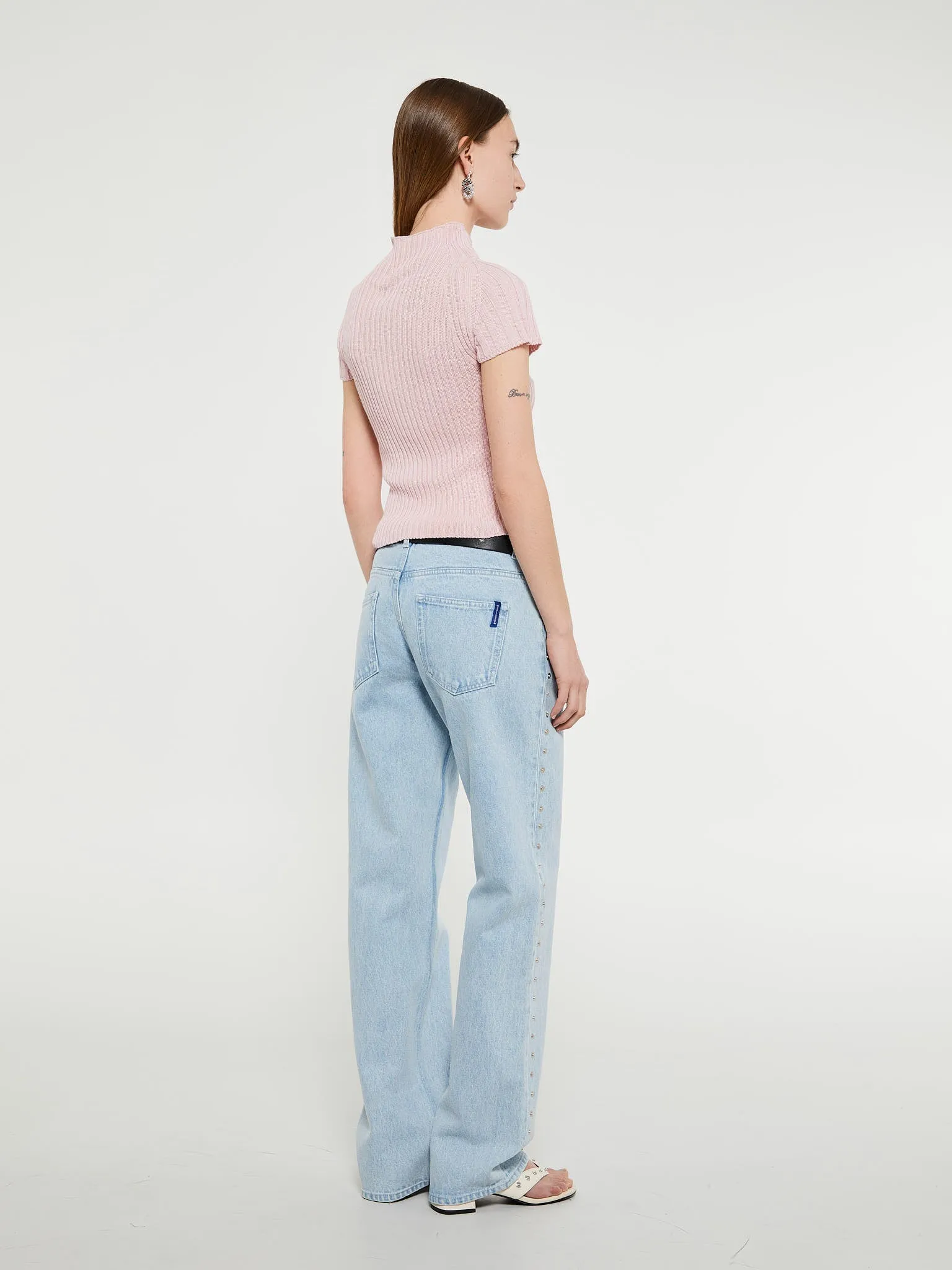 Crowd Trousers in Light Denim