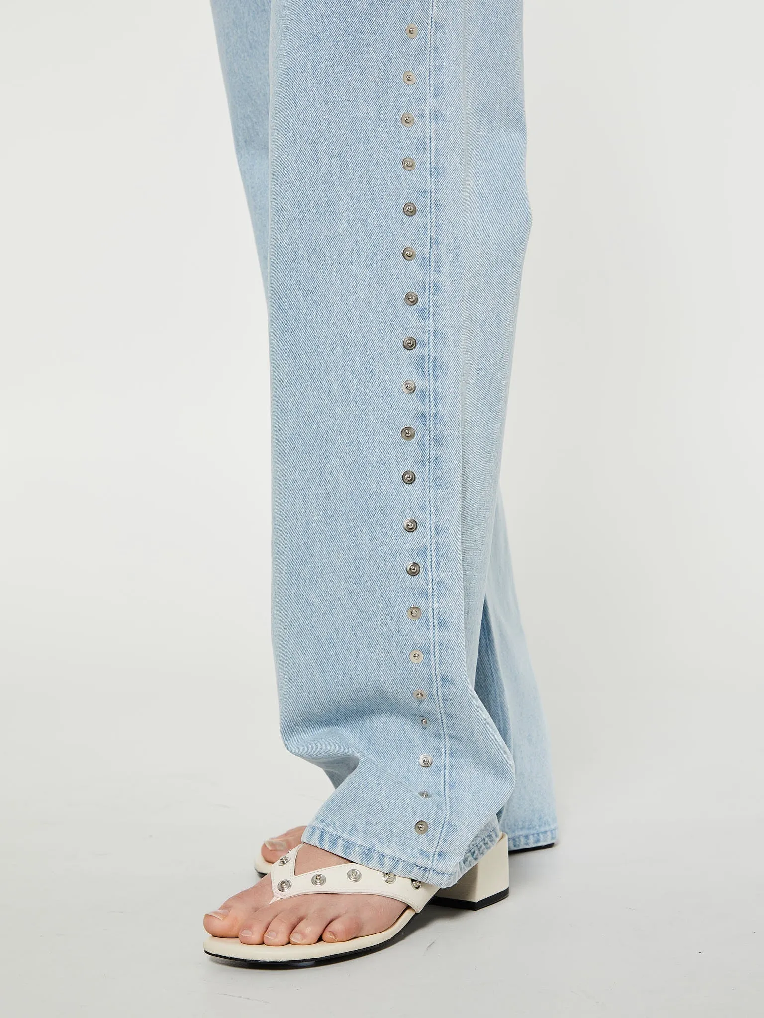 Crowd Trousers in Light Denim