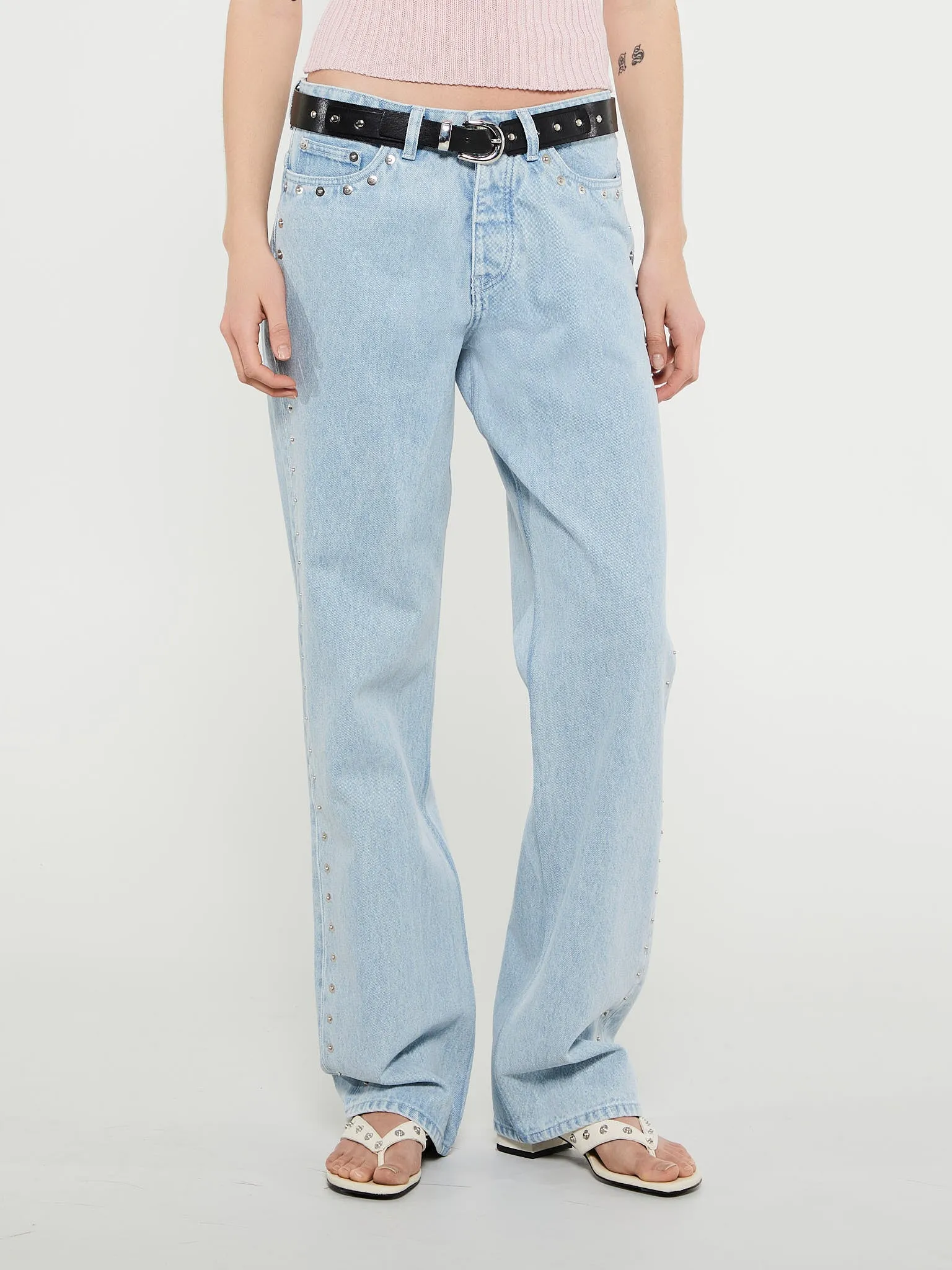 Crowd Trousers in Light Denim