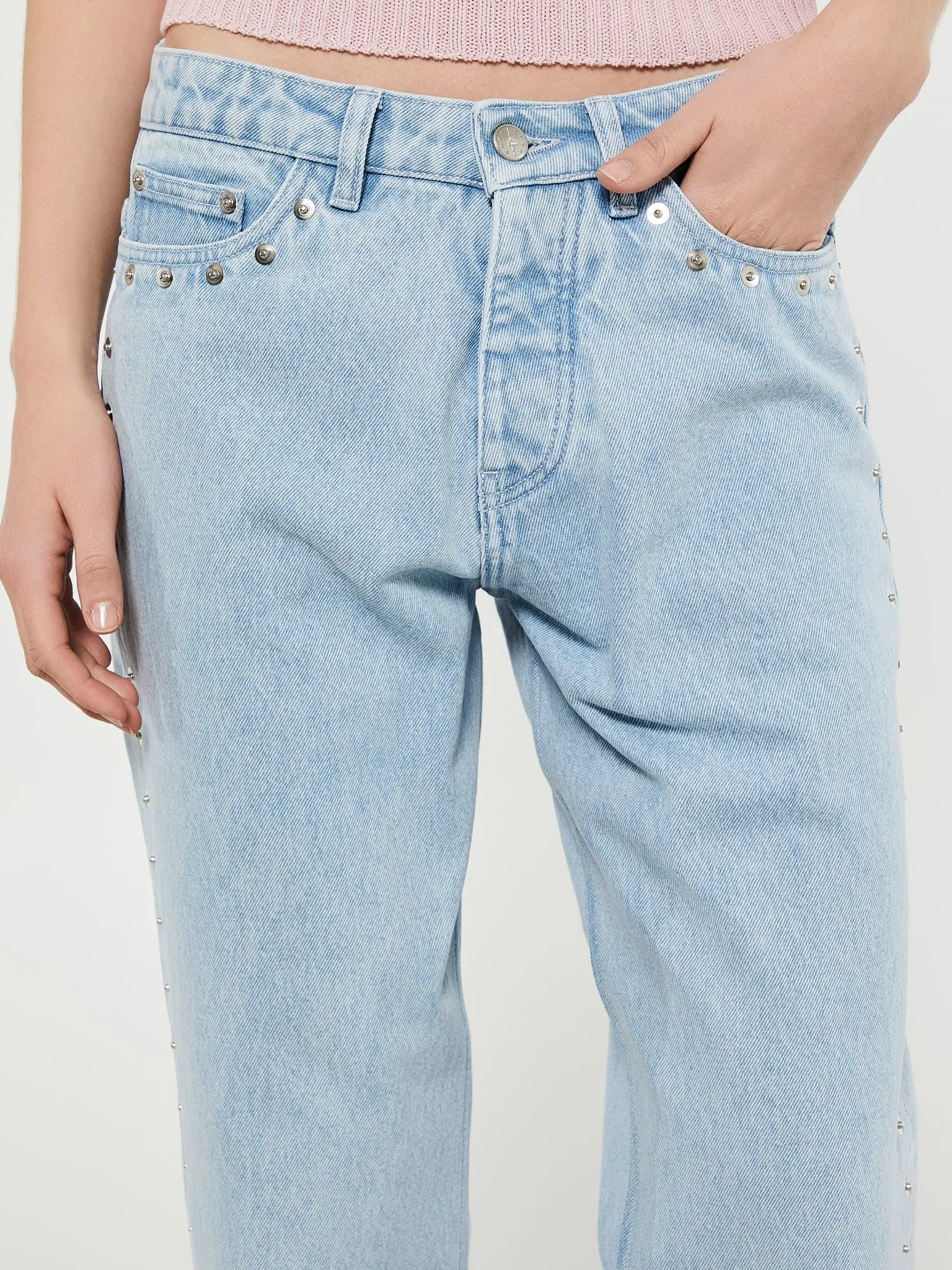 Crowd Trousers in Light Denim