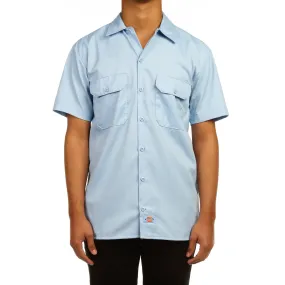 Dickies Mens S/S Work Shirt - Light Blue