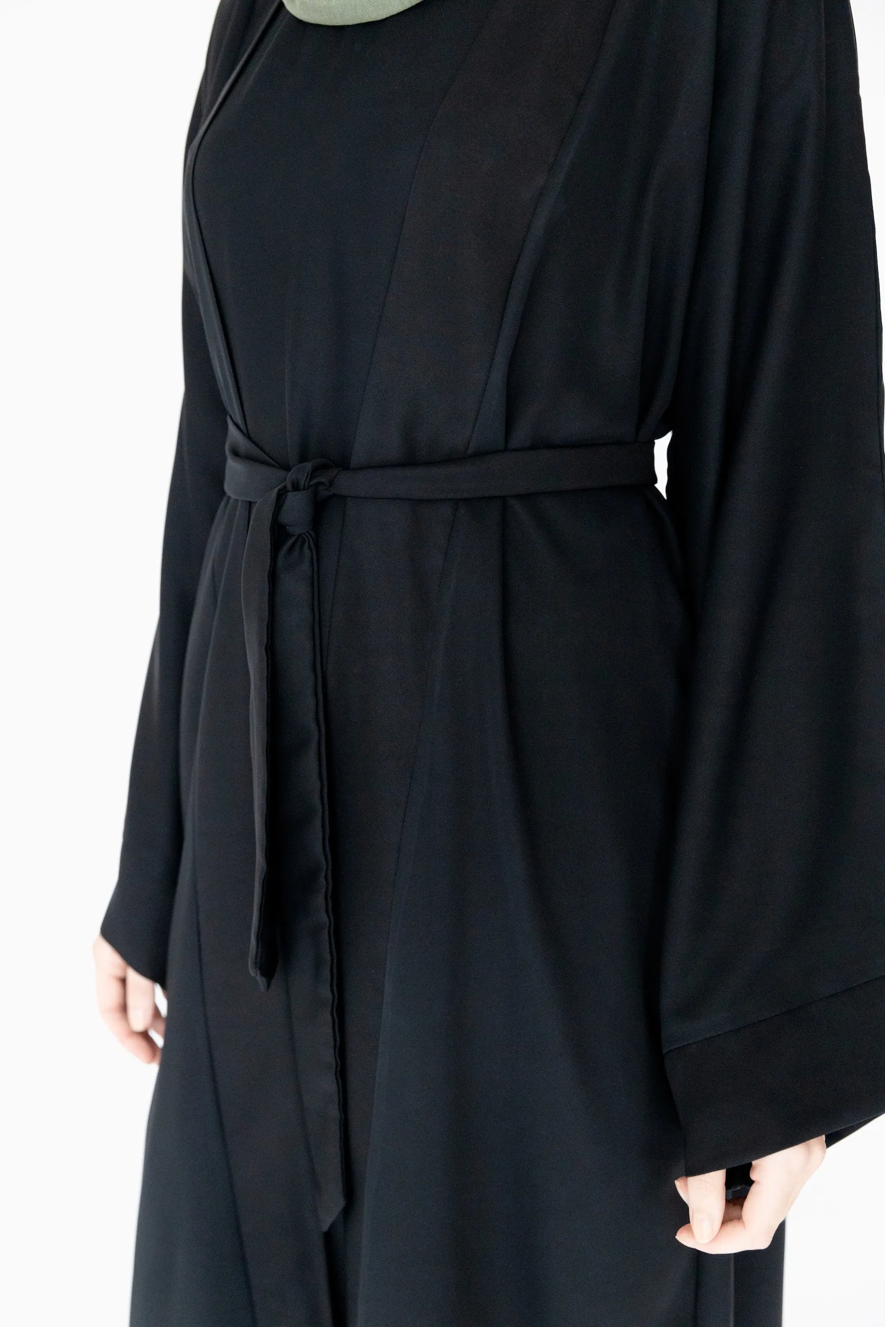 Double Black Abaya