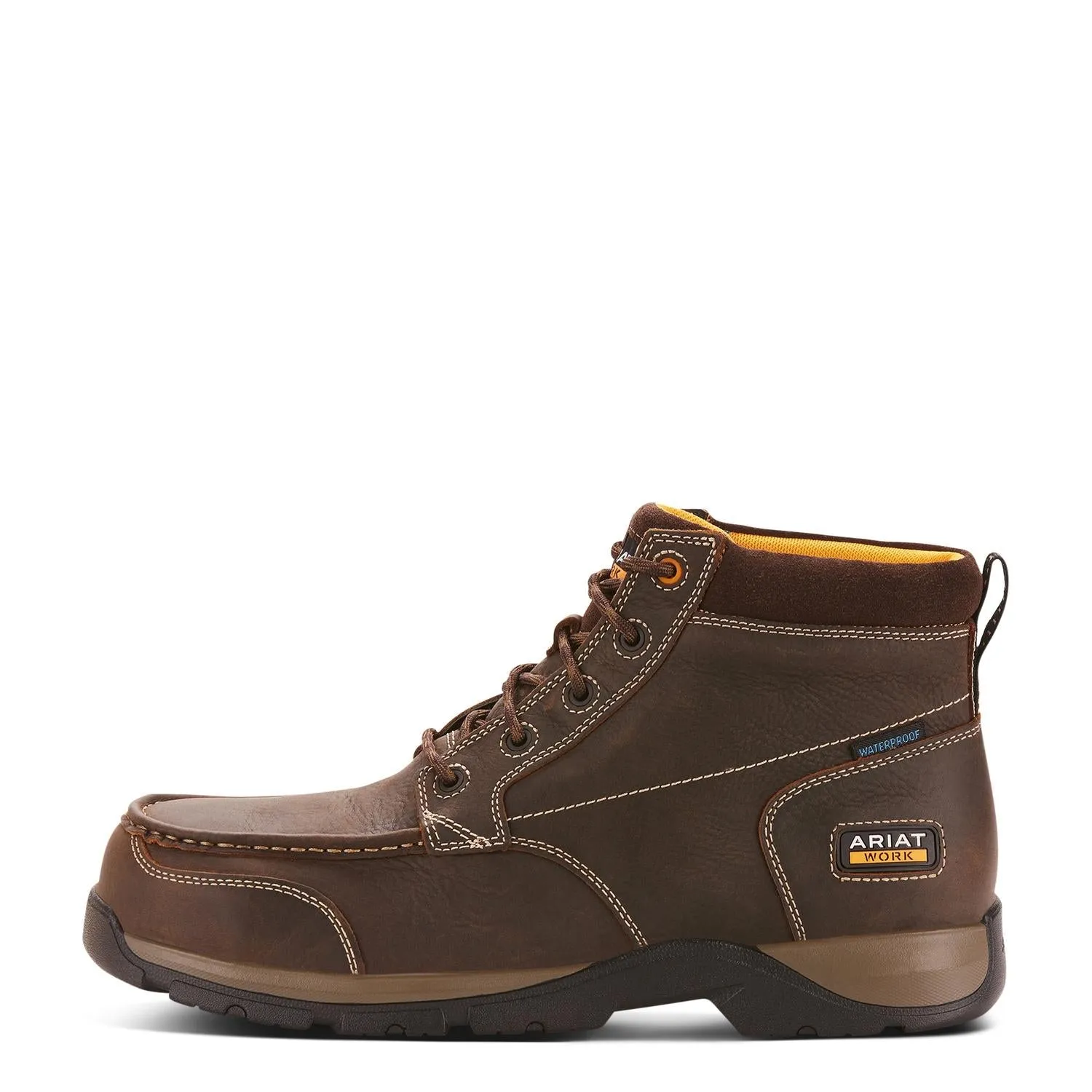 Edge LTE Composite-Toe Waterproof Chukka Work Boot Dark Brown