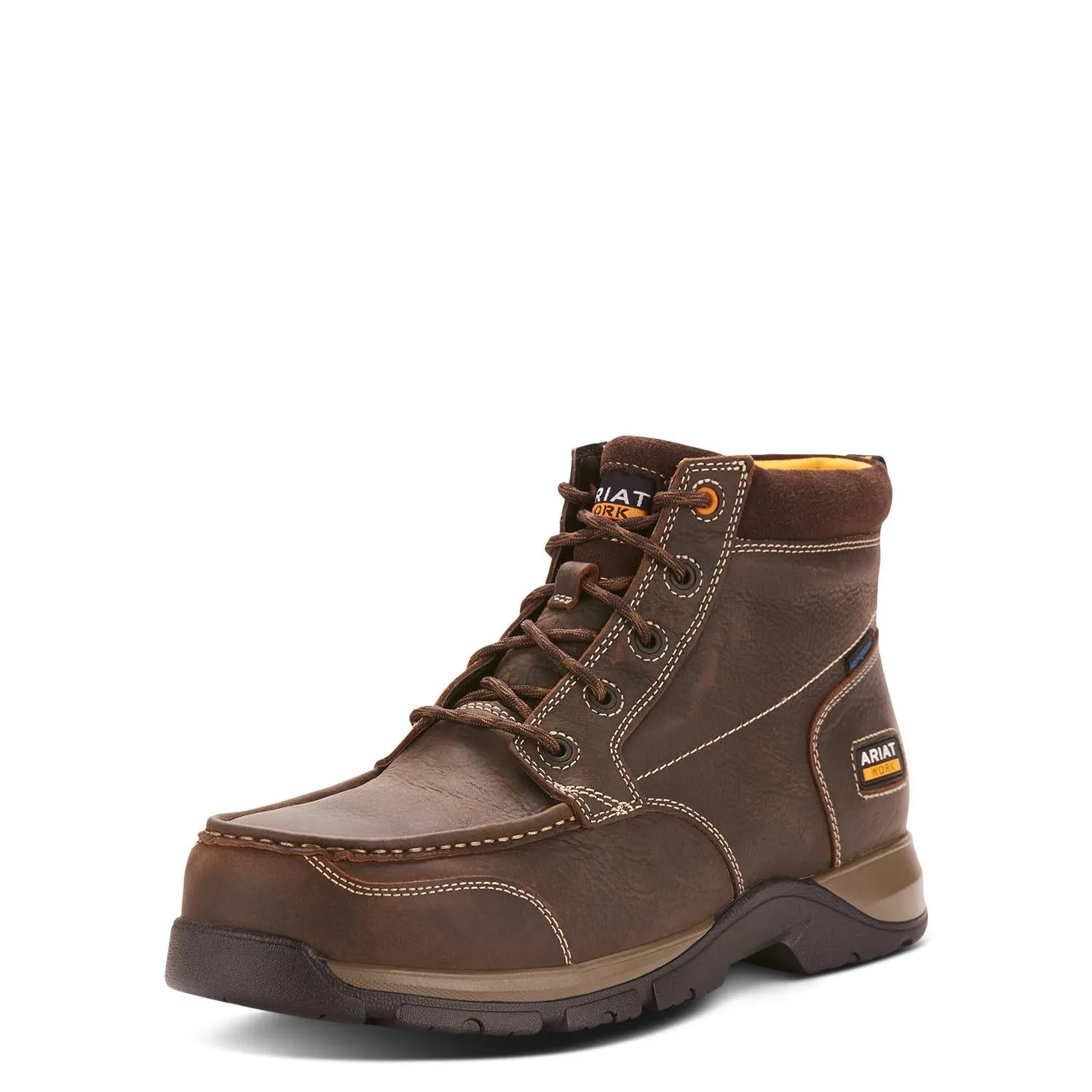 Edge LTE Composite-Toe Waterproof Chukka Work Boot Dark Brown