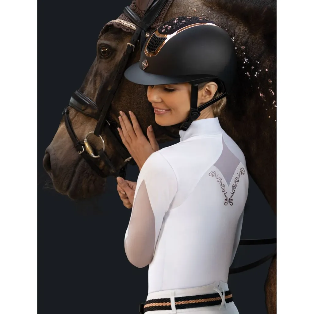 FairPlay Cathrine Long Sleeved Competition Shirt with RoseGold Details