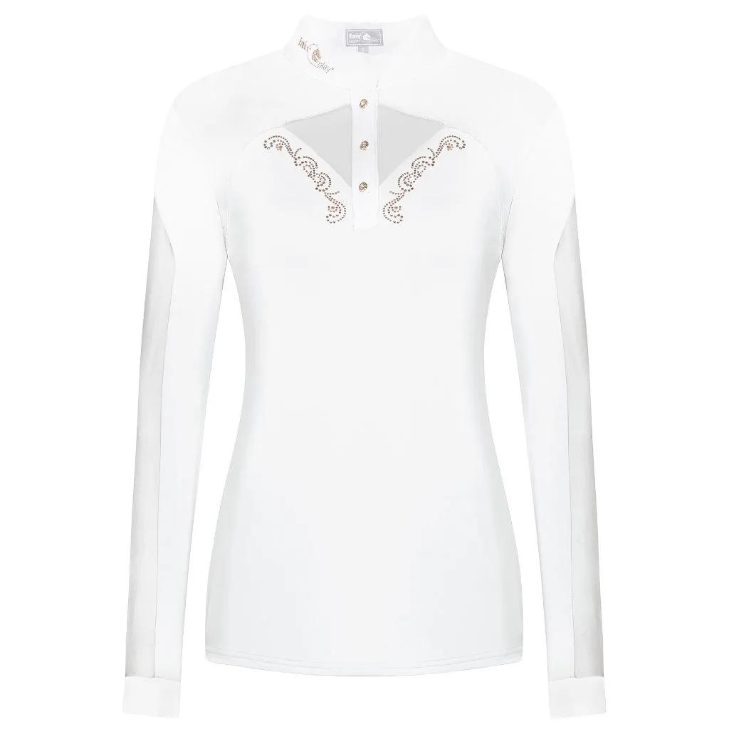 FairPlay Cathrine Long Sleeved Competition Shirt with RoseGold Details