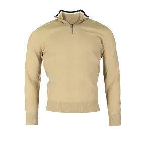 FRANK HALF ZIP - CASPER CAMEL