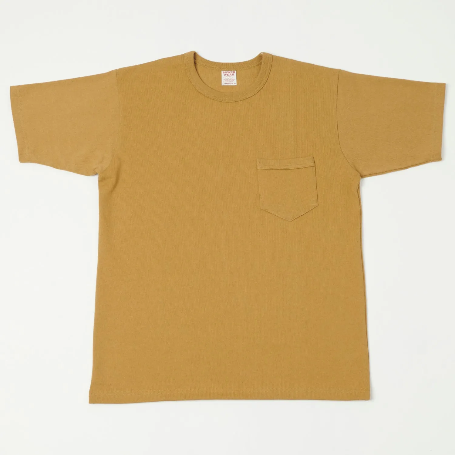 Freewheelers Short Sleeve Pocket Tee - Dark Camel