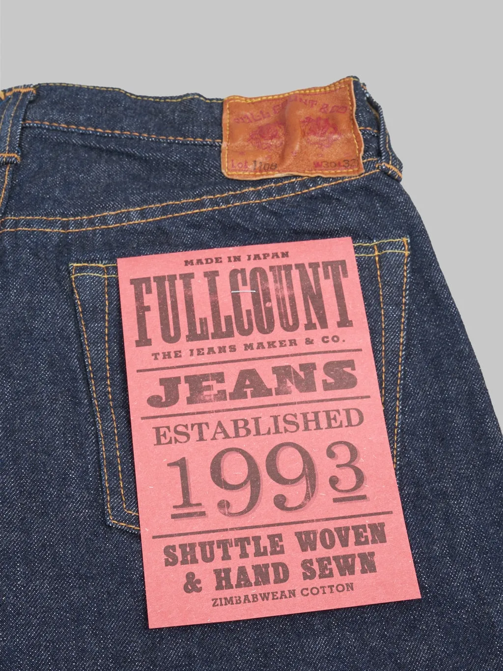 Fullcount 1108W 13.7oz Slim Straight Jeans