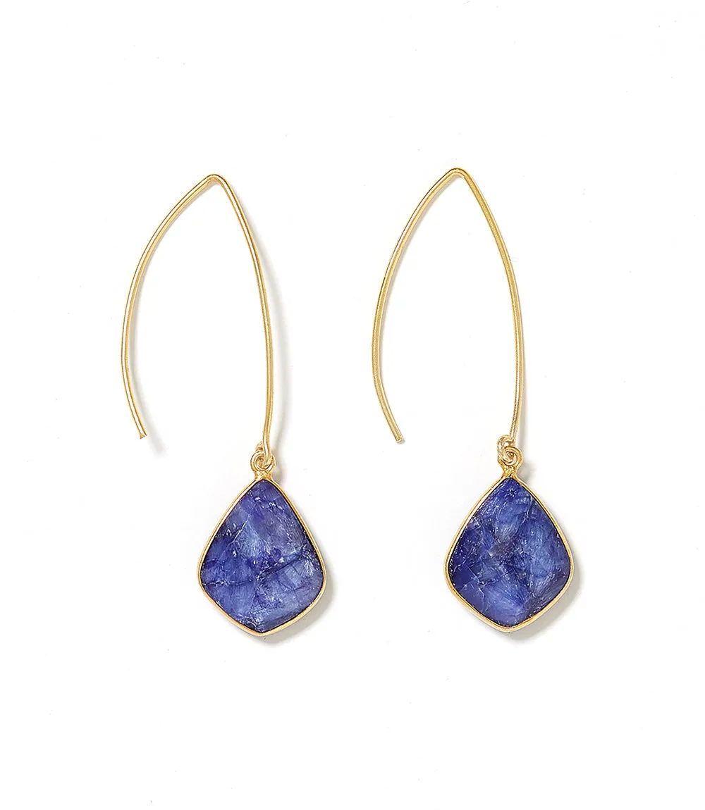 Gemstone Drop Earrings