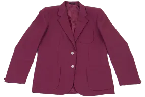 Ladies Plain Blazer - Maroon