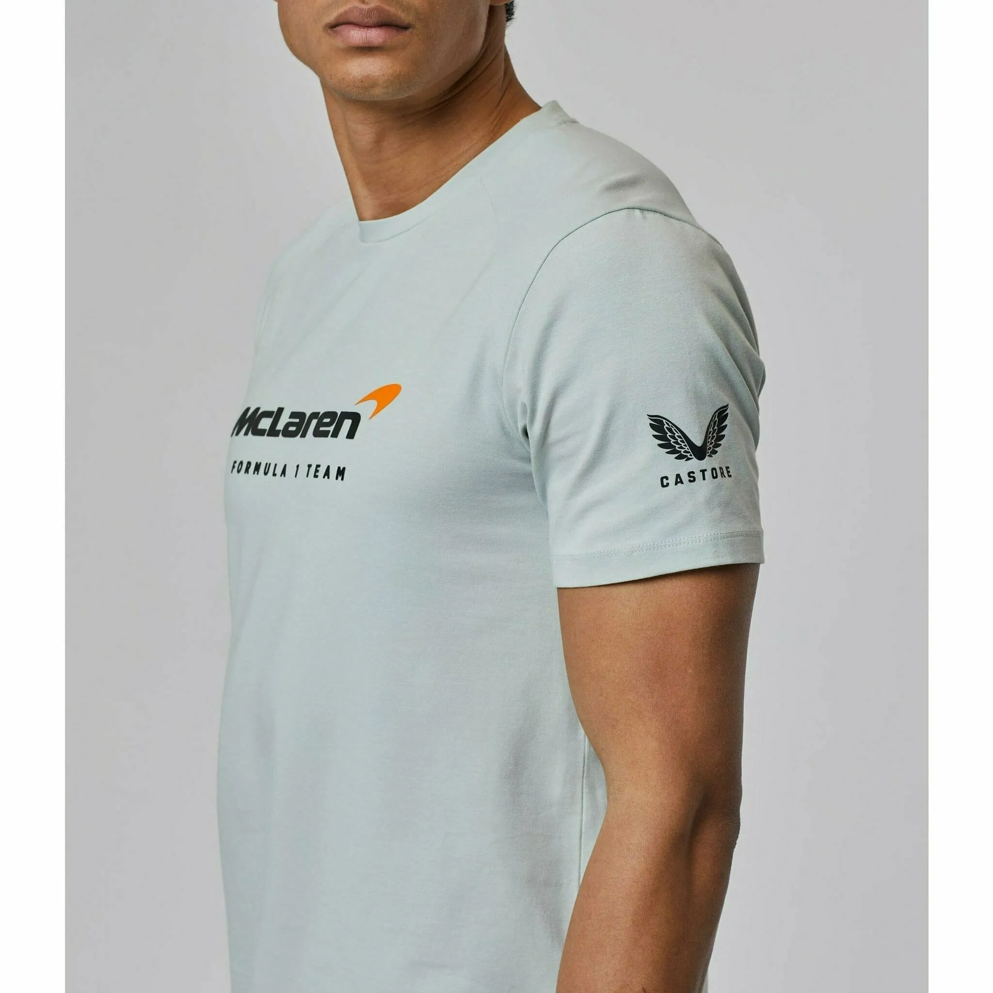 McLaren F1 Men's Lifestyle T-Shirt- Black/Dark Gray/Light Gray/Papaya/Blue/White