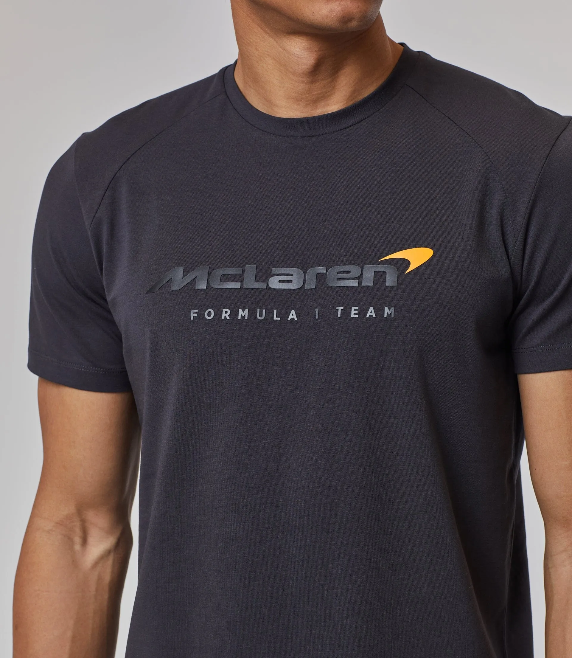 McLaren F1 Men's Lifestyle T-Shirt- Black/Dark Gray/Light Gray/Papaya/Blue/White