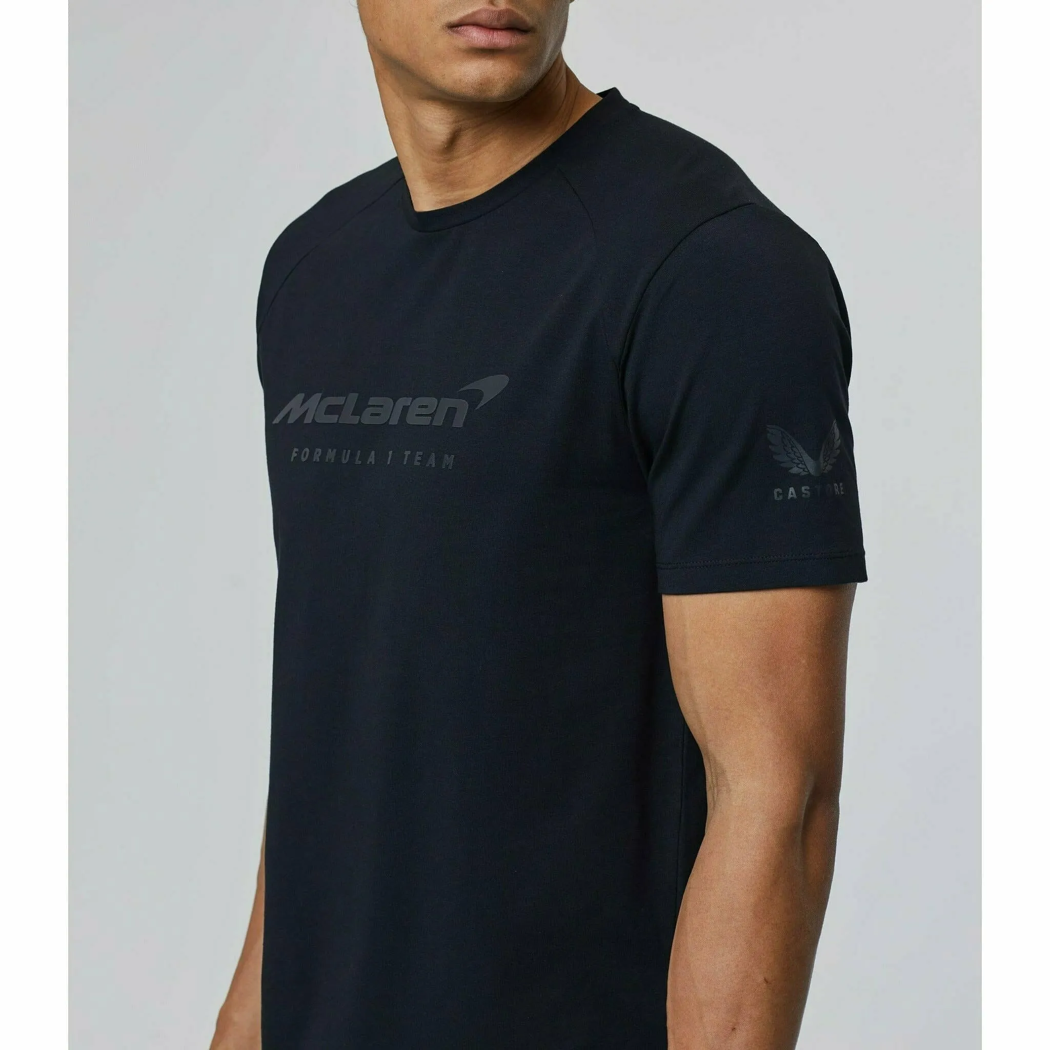 McLaren F1 Men's Lifestyle T-Shirt- Black/Dark Gray/Light Gray/Papaya/Blue/White