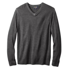 Men's Pendleton | Magic Wash Merino V-Neck Pullover Sweater | Charcoal