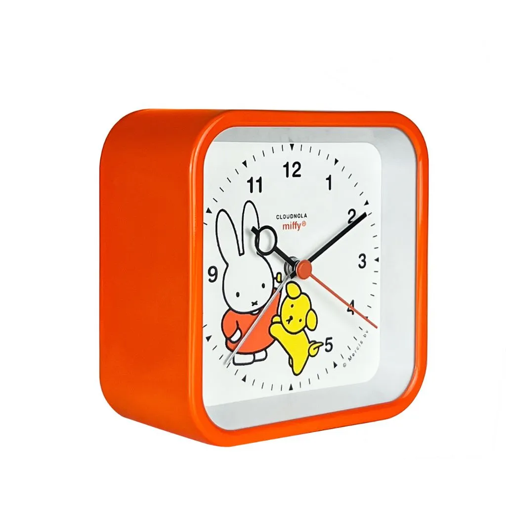 Miffy-Themed Orange Childrens Alarm Clock with Nightlight and Fun Wake-Up Sounds