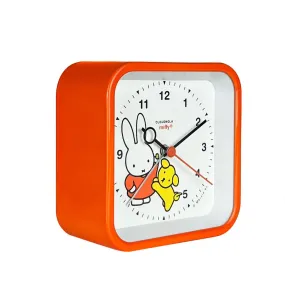 Miffy-Themed Orange Childrens Alarm Clock with Nightlight and Fun Wake-Up Sounds