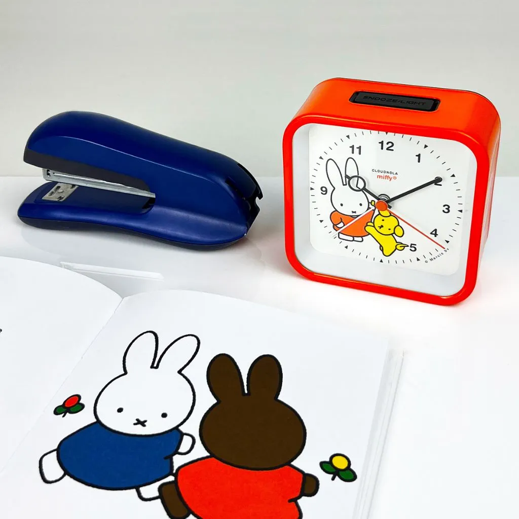 Miffy-Themed Orange Childrens Alarm Clock with Nightlight and Fun Wake-Up Sounds