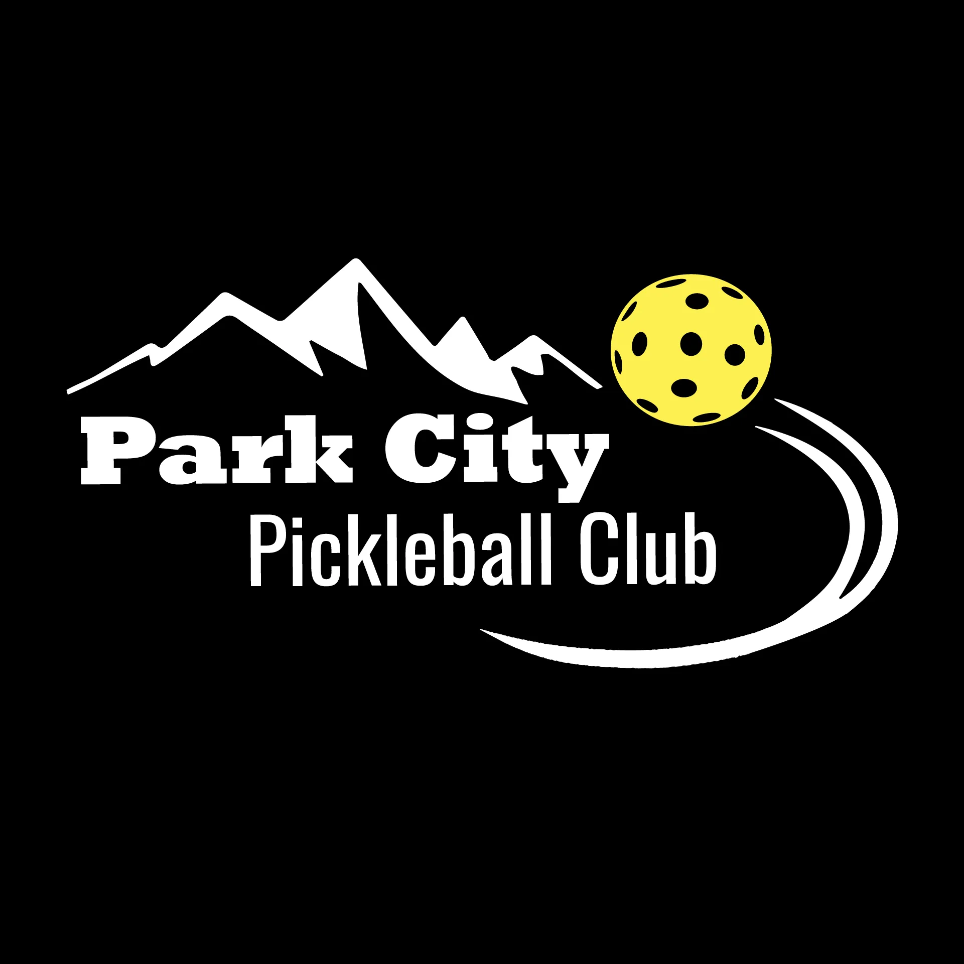 Park City Pickleball Club (White Words) Customizable | Women’s Sleeveless Athletic Shirt | 100% Polyester