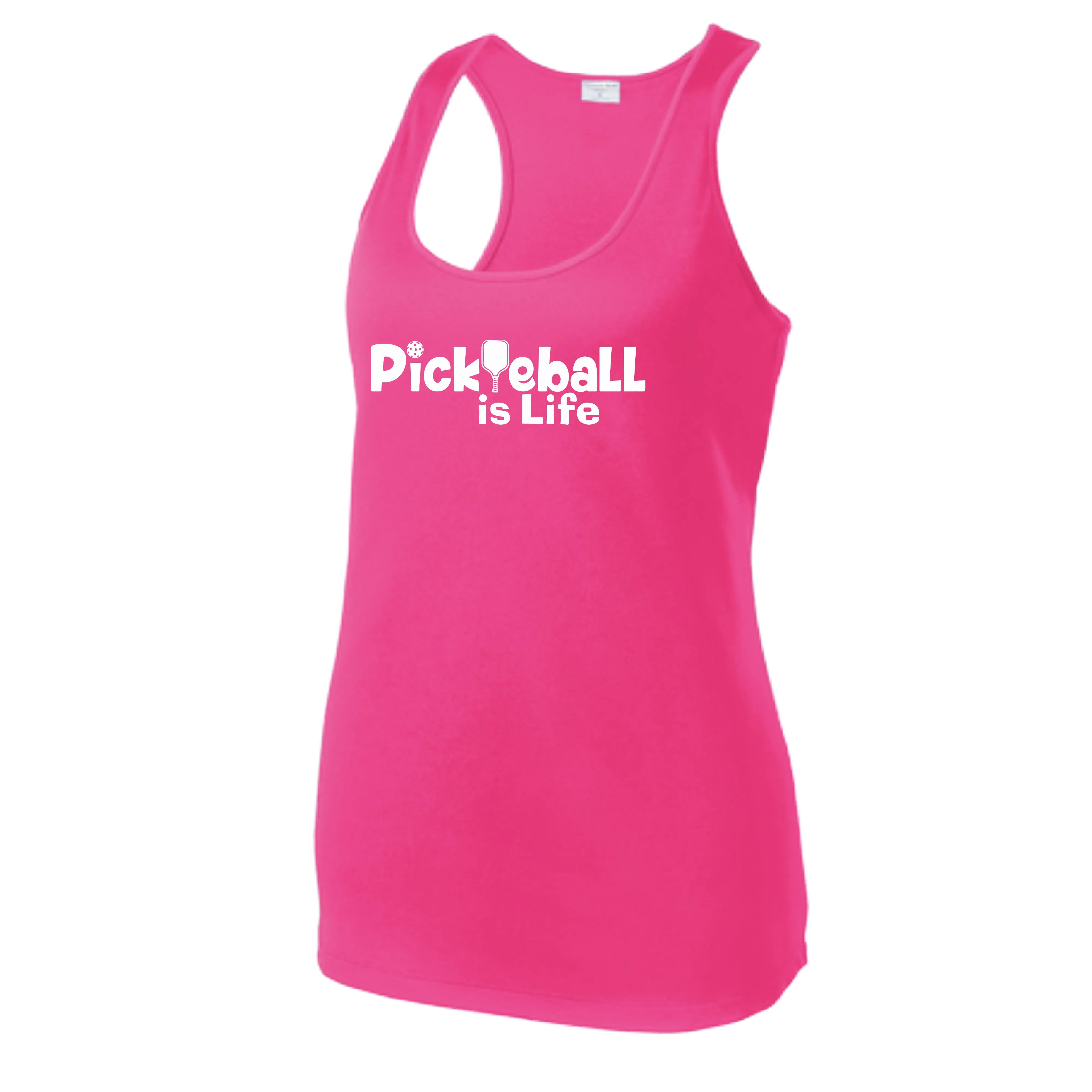 Pickleball Is Life | Women’s Racerback Tank | 100% Polyester