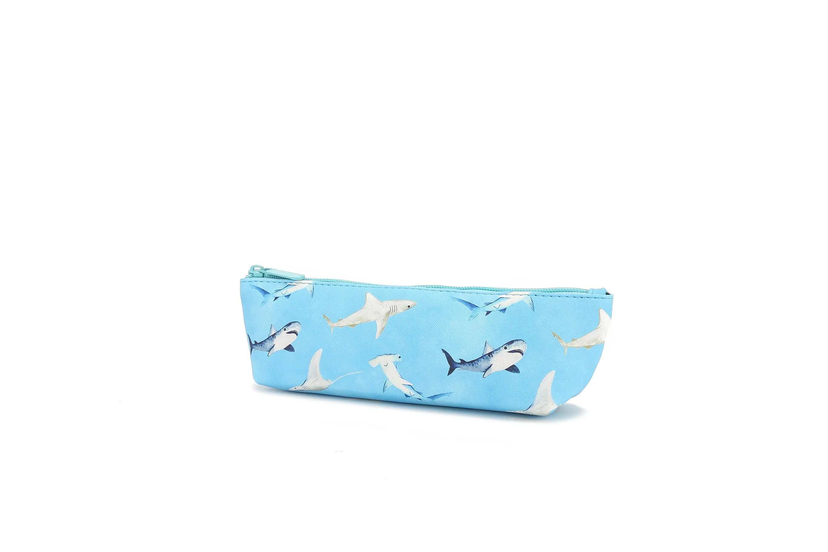 Pouch&nbsp;Pencil Case Happy Sharks Blue