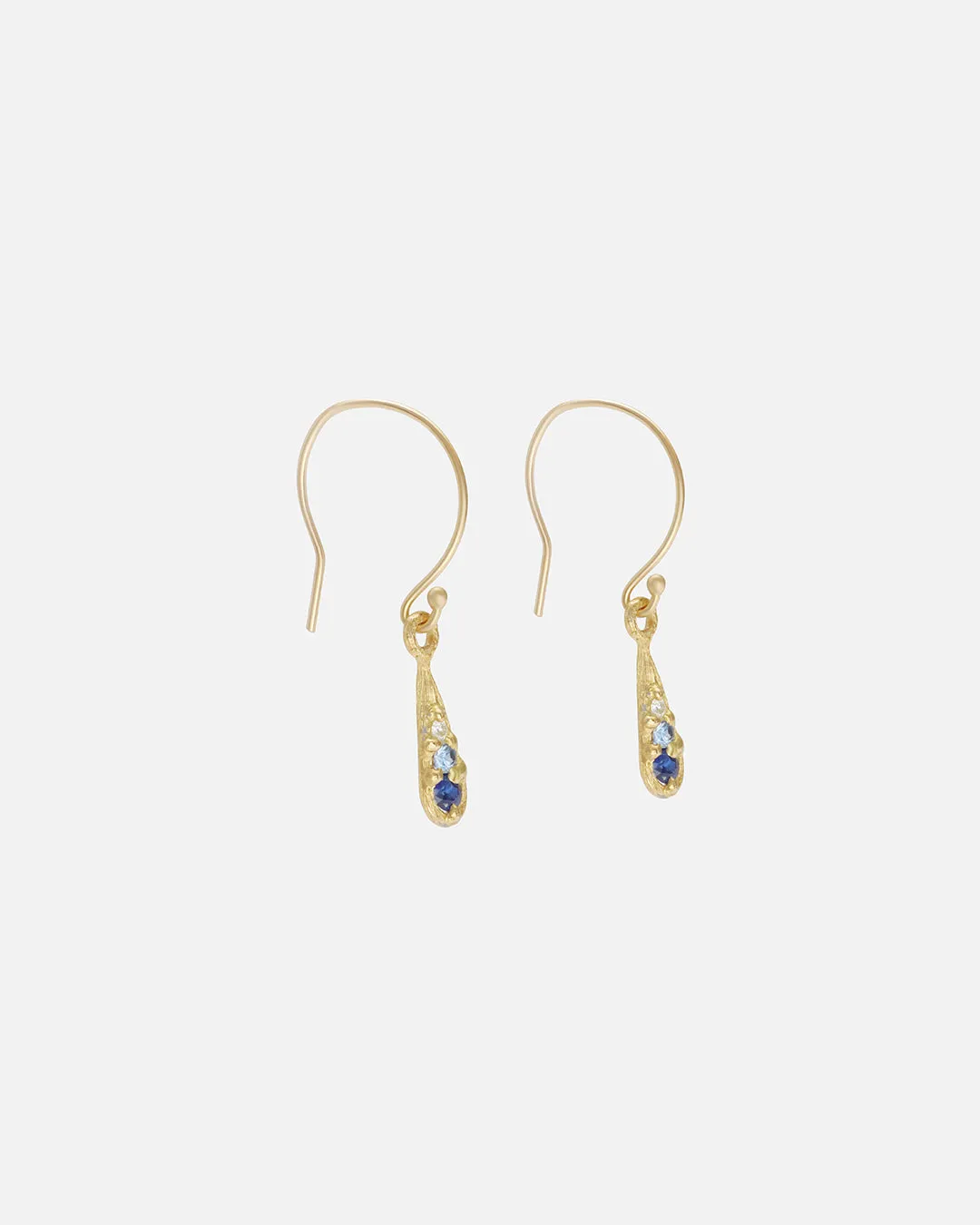 Silk / Gradient Blue Sapphire Earrings