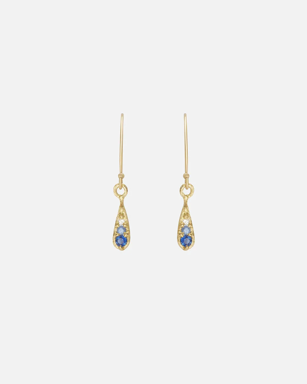 Silk / Gradient Blue Sapphire Earrings