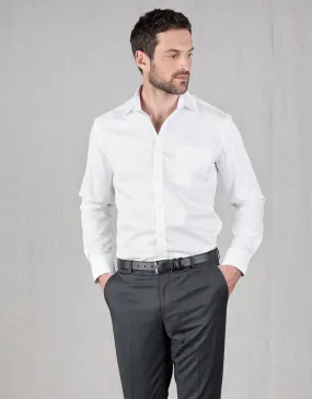 Sinatra white twill shirt