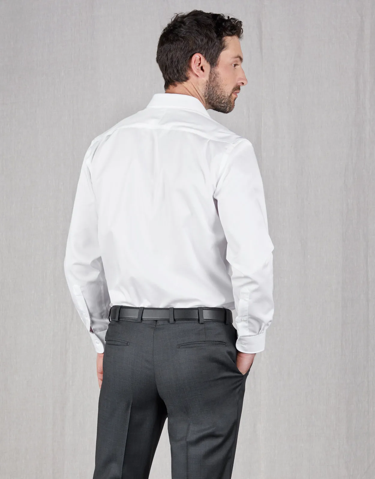 Sinatra white twill shirt