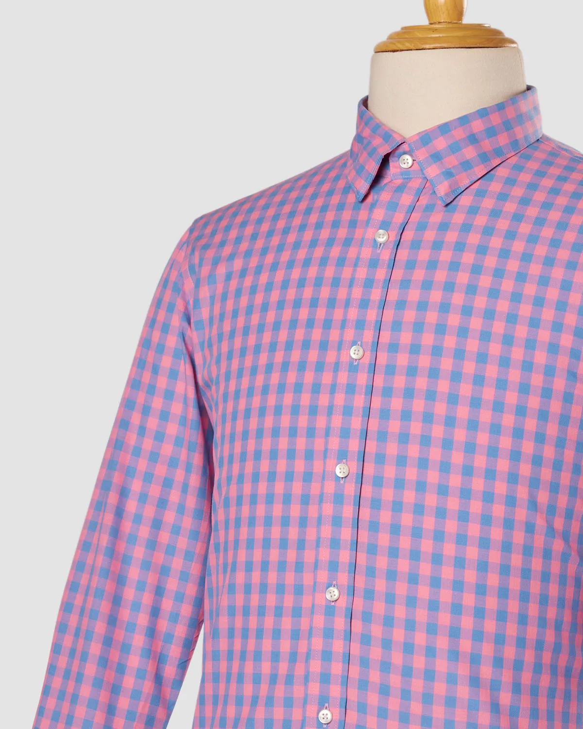 Somelos Sky Blush Checked Shirt