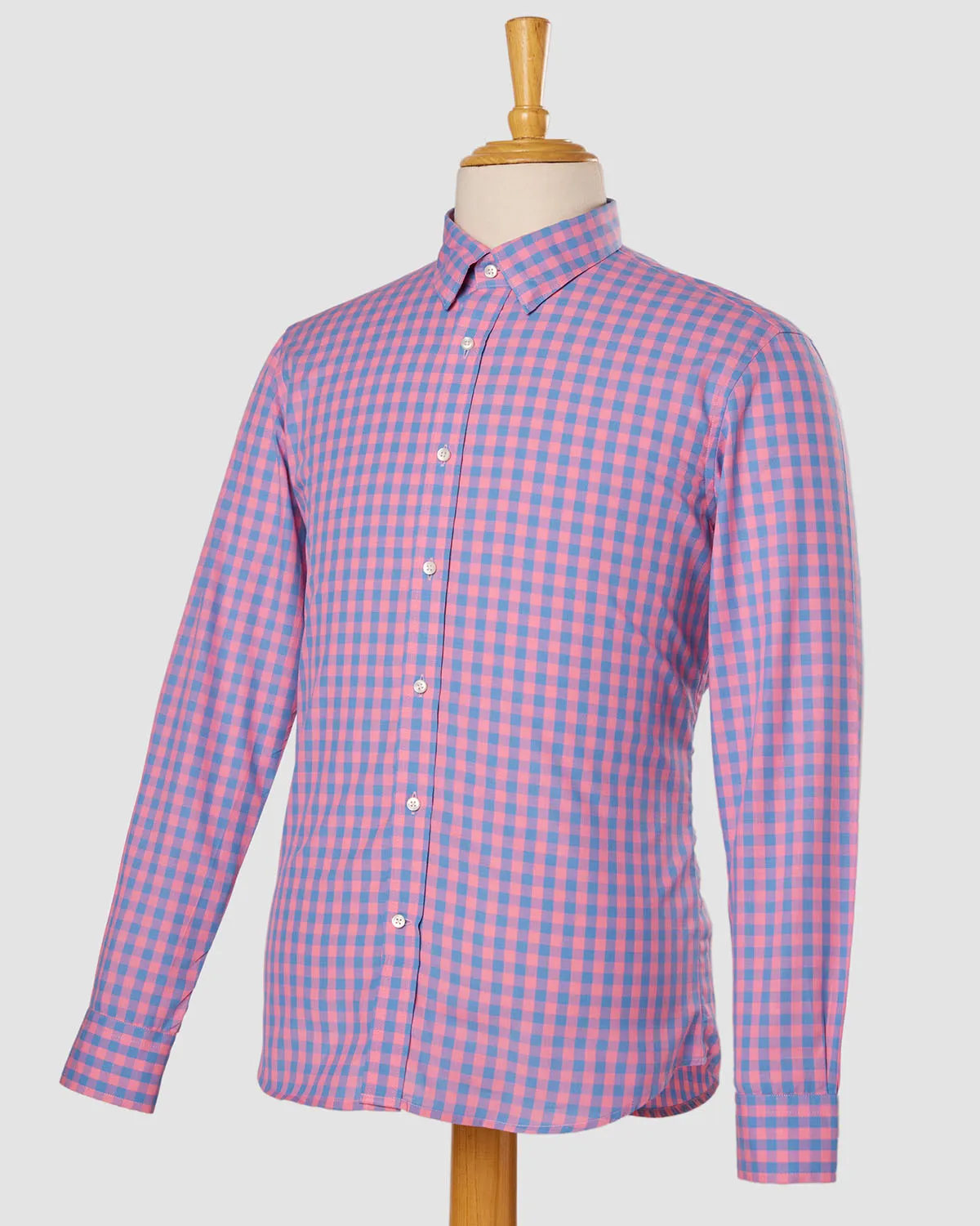 Somelos Sky Blush Checked Shirt