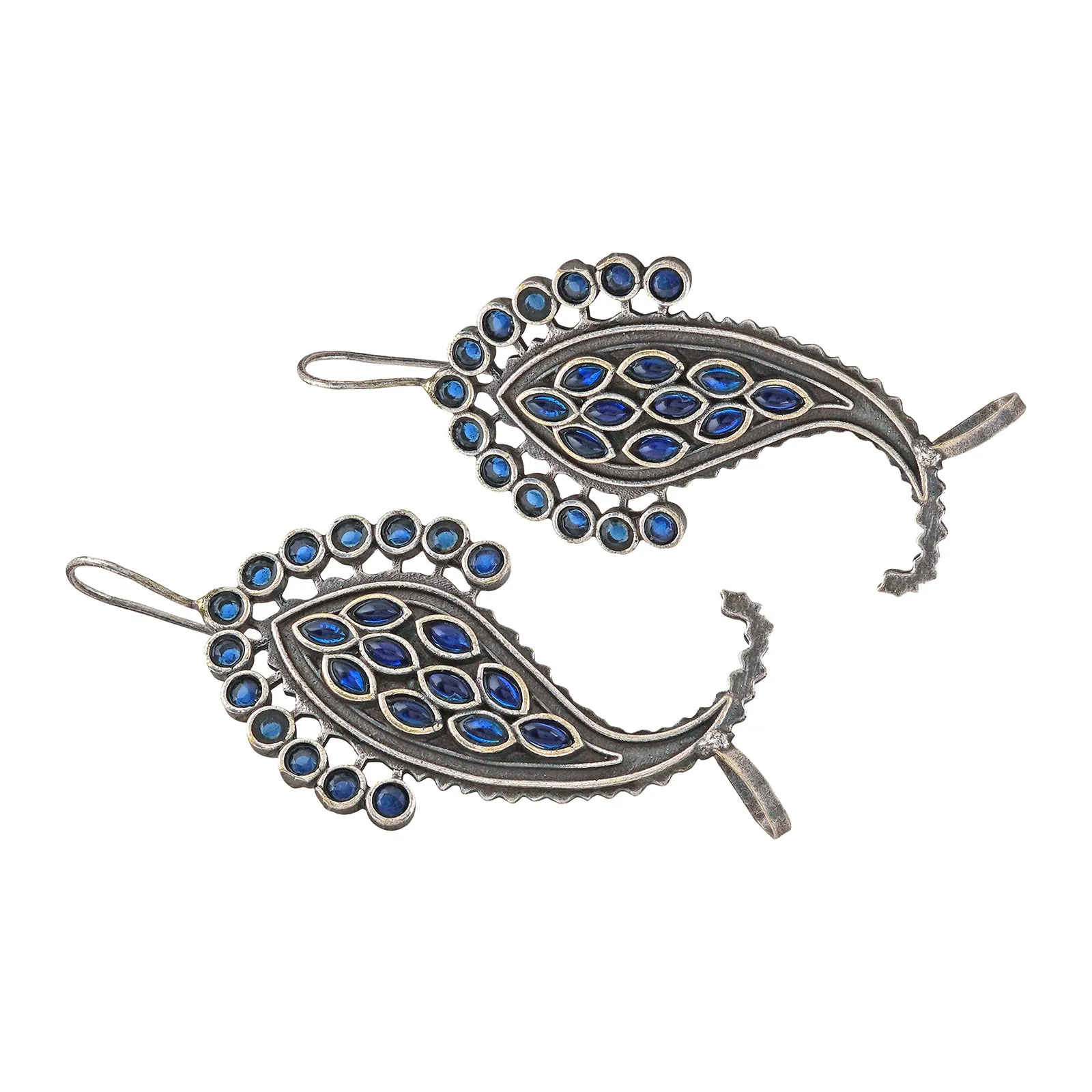 Teejh Anoshka Silver Oxidised Earcuff