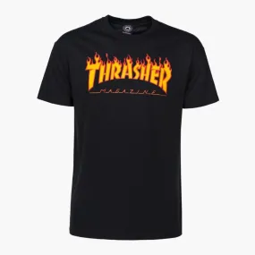 Thrasher T-Shirt Flame Logo black