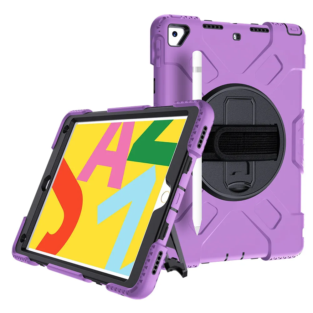 Tough On iPad 7 / 8 / 9th Gen 10.2" Case Rugged Protection Purple