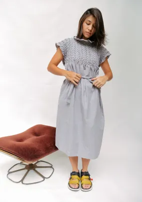 waves dress - gray