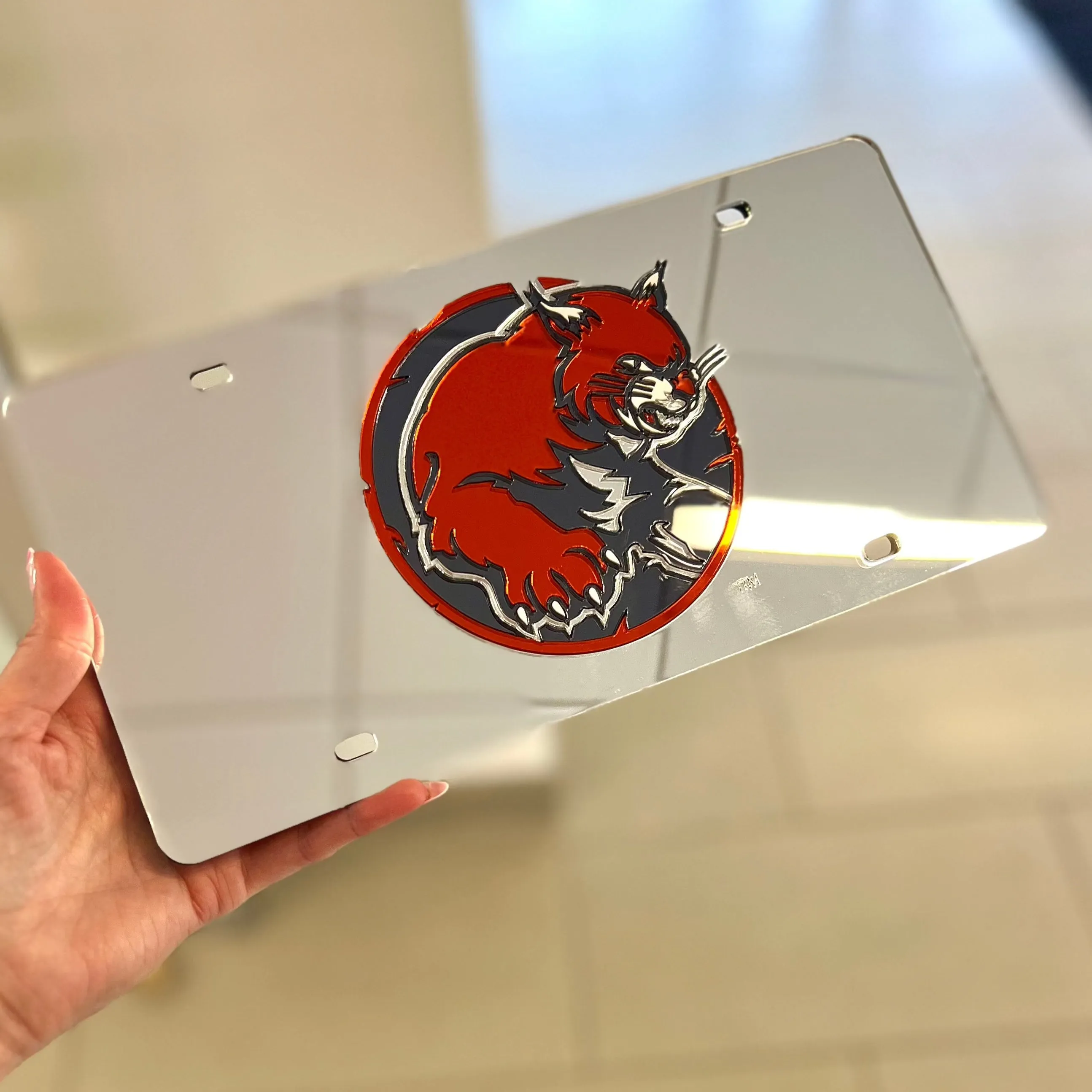 Wildcat Acrylic License Plate