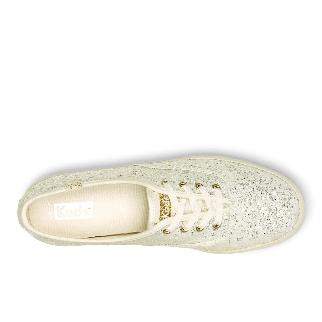 Women's Champion Glitter Celebration Sneaker Cream (WF66848)