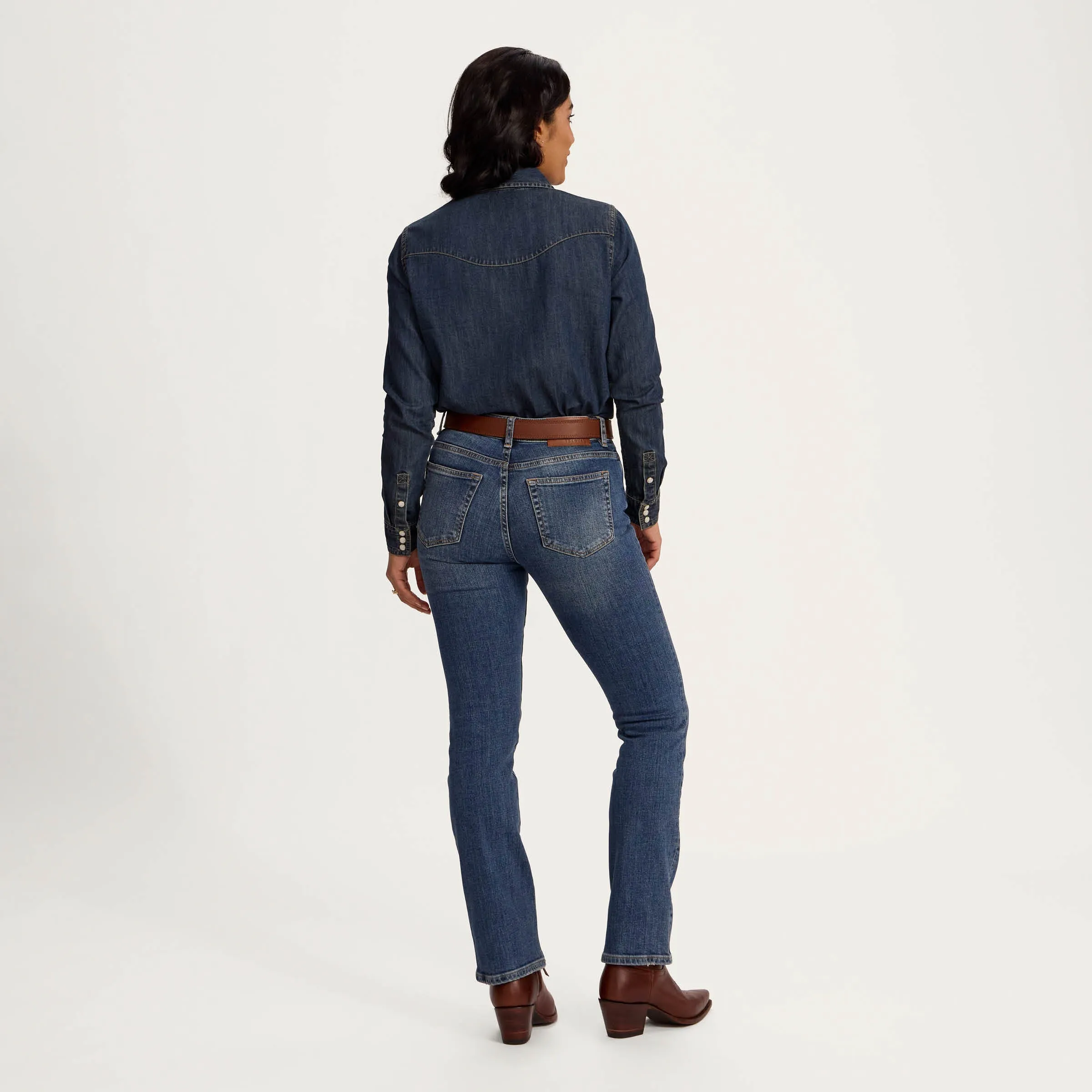 Women's Denim Pearl Snap