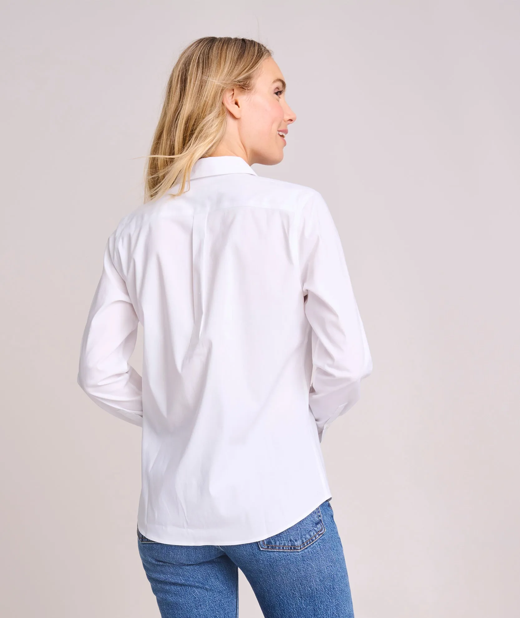 Wrinkle-Free Stretch Cotton Bella Shirt